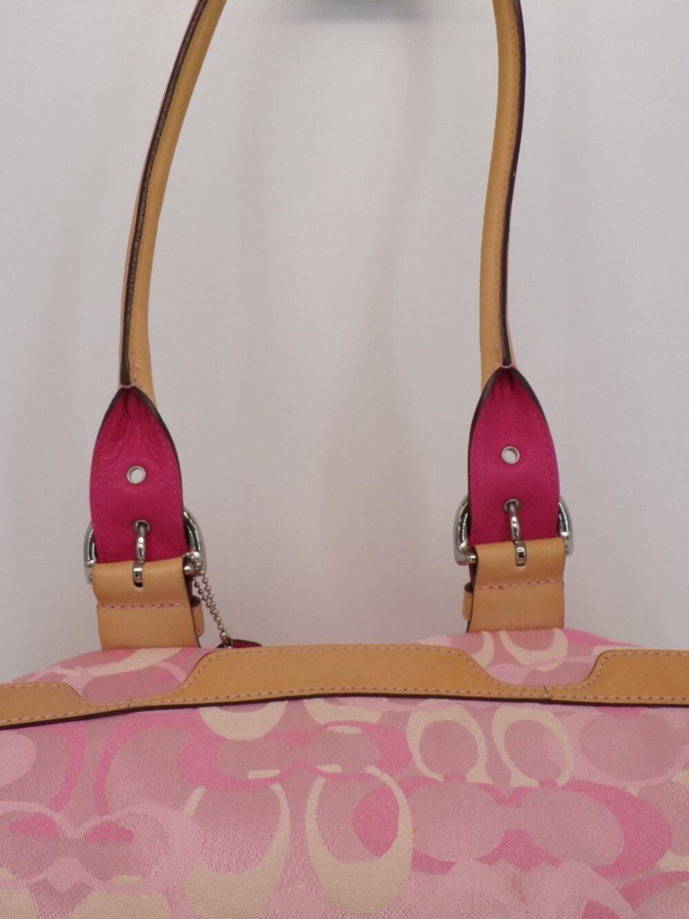 Coach Optic Pink Signature Flap Satchel (Style 6722) Vintage Y2K. - Picture 5 of 11